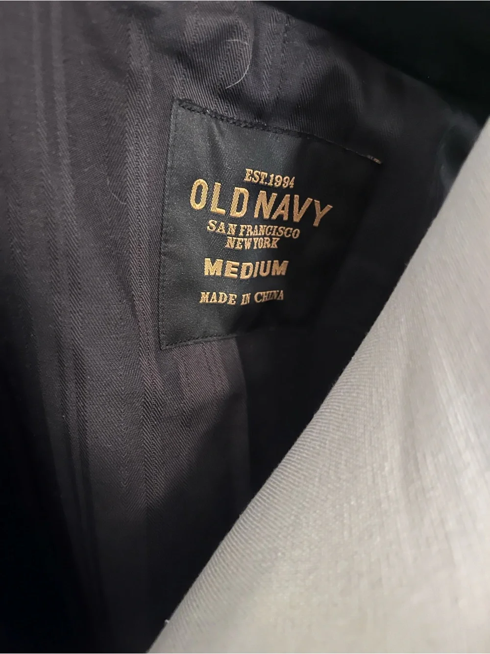 Old Navy Black Men's Sport Coat - Two-Button Tailored Blazer